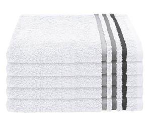 Набор полотенец Schiess шт Skyline Color 5-teilig, 30x1x50 см, белый