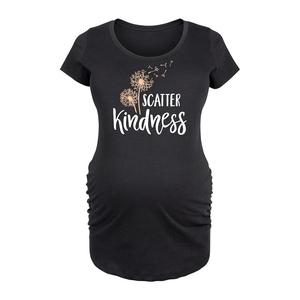 Футболка с рисунком Maternity Scatter Kindness, черный