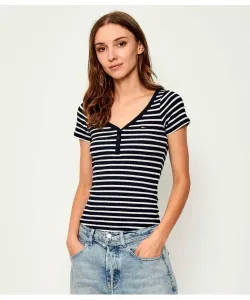 Блузка Хенли Slim fit Tommy Jeans, синий