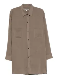 Рубашка с длинным рукавом Yohji Yamamoto, коричневый