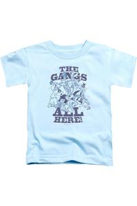 Футболка Looney Tunes с синей бандой короткий рукав детская Gildan