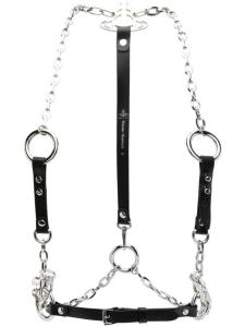 Vivienne Westwood портупея Stud Belt Chain, черный