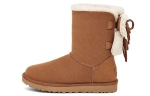 Угги женские UGG Classic Double Bow Short, коричневый