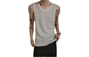 Топ-майка унисекс с круглым вырезом и тонкими бретелями ZIAREL, белый