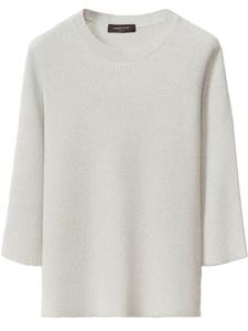 Ребристый свитер Fabiana Filippi, серый