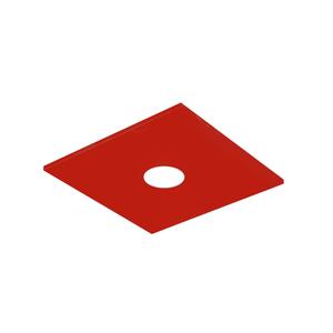 Потолочный светильник Lumicom, 15x15x4 см, красный