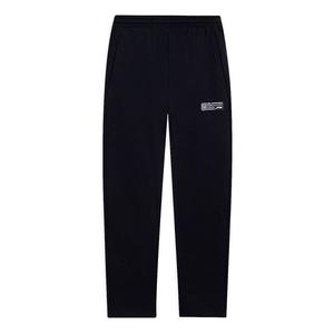 Штаны графические прямые спортивные штаны Li-Ning, черный