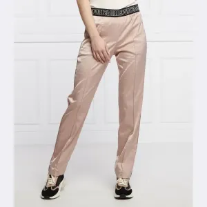 Атласные брюки свободного кроя Marc Cain, бежевый