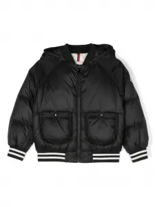 Пуховик Martha с капюшоном Moncler Enfant, черный
