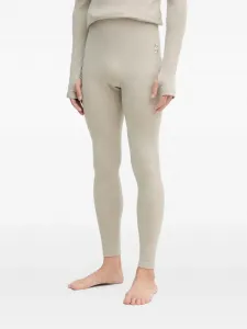 Легинсы в рубчик с вышивкой Boss, бежевый