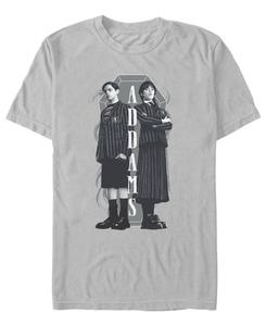 Мужская футболка с изображением братьев и сестер Уэнсдей Аддамс Fifth Sun, Ice Gray