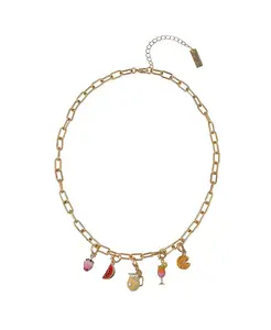 Ожерелье с фруктовыми подвесками Hallmark, gold