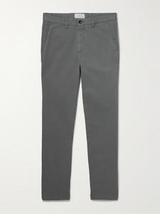 Облегающие брюки-чинос из хлопкового твила MR P., серый