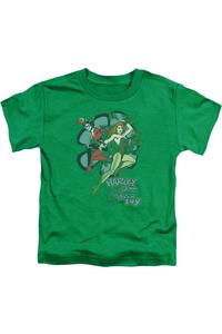 Футболка с коротким рукавом для малышей DC Comics Harley и Ivy Gildan, зеленый