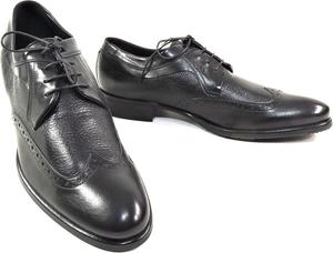 Мужские черные кожаные оксфорды Baldinini, броги с крыльями, удобная подошва