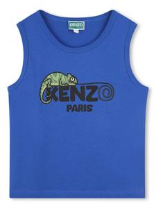 Kenzo Kids топ с логотипом, синий