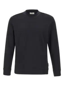 Свитер с круглым вырезом Paolo Pecora, черный