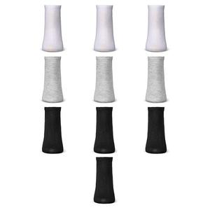 Низкий носок Solid, набор 10 пар Memoi, White Gray Black