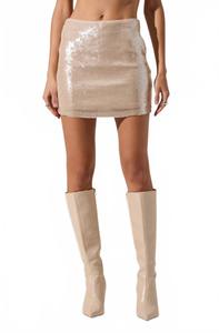 ASTR Юбка Darby кремового цвета