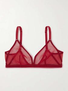 Бюстгальтер Les essentiels Providence с мягкими чашками и треугольными чашками из тюля Eres, красный