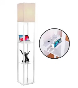 Светодиодная полочная лампа Maxwell 160 см с USB-портом и розеткой Brightech, белый