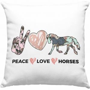 Тренд - Декоративная подушка в виде лошади с наполнителем 40 x 40 см. Забавный подарок всаднику. Подарки в виде лошади. Девушкам-любителям лошадей. Мирная любовь к лошадям (зеленый) Trendation