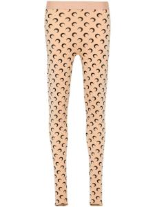 Marine Serre леггинсы из лунного джерси, нейтральный цвет
