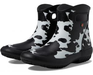 Ботинки Bogs Patch Ankle - Cow, черный/белый