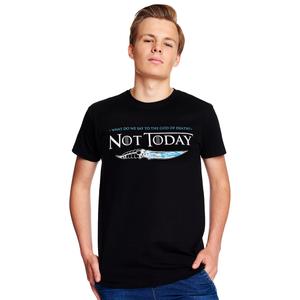 Футболка Not Today для фанатов Игры престолов черная