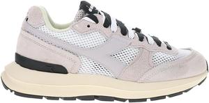 Мужские кроссовки Diadora Kmaro 42 из замши с сеткой на шнуровке, повседневные - серые, белые