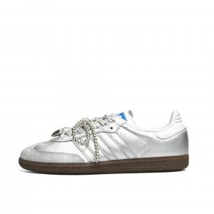 Туфли для скейтбординга SAMBA AND Low Top, серебристые Adidas Originals, Silver
