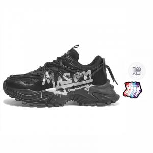 Кроссовки masongarments Shark Tooth Series Chunky Sneakers Unisex Low-top, черный