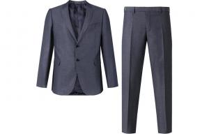 EMPORIO ARMANI Мужской деловой костюм SS24 Ночной синий