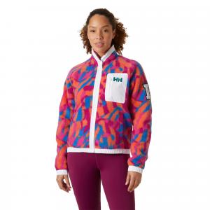 Женский свитер Imperial с принтом и ворсом на кнопках Helly Hansen, Magenta 2.0 JPB AOP