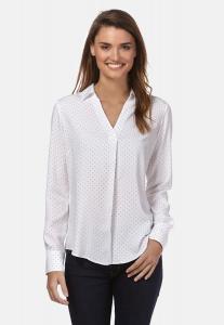 Блуза Vincenzo Boretti gerade geschnitten, белый