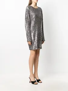Платье с длинными рукавами и пайетками In The Mood For Love, серебряный
