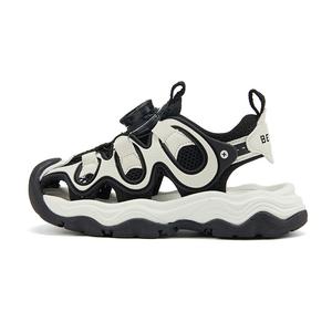 Дышащие быстросохнущие низкие детские сандалии для детей BELLE, черный