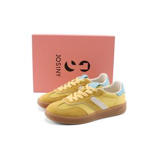 Женские повседневные туфли желтого цвета с амортизацией, противоскользящие, износостойкие, дышащие, быстросохнущие JOSINY, Yellow