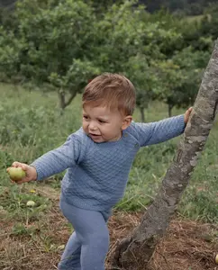 Гетры вязанные простой вязкой Sfera, синий