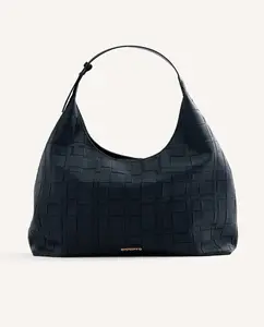 Сумка через плечо с подкладкой, застежкой-молнией и короткой ручкой Gioseppo, черный