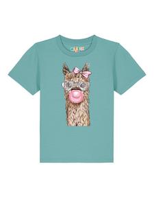 Футболка wat? Apparel, цвет teal monstera