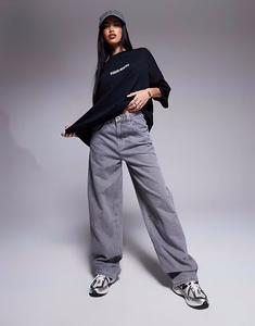 Джинсы Weekend Collective мешковатого кроя «бочка» серого цвета Asos Weekend Collective