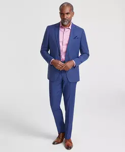 Мужской костюм Slim-Fit в клетку Windowpane Nick Graham, зеленый