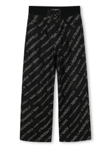 Karl Lagerfeld Kids джинсы с логотипом, черный