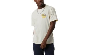 X Rich Paul футболка мужская Off White New Balance, кремовый