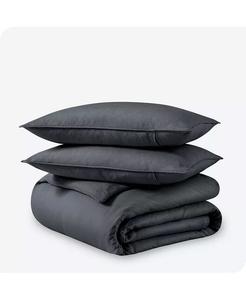 Комплект льняных пододеяльников Queen Queen Bare Home, синий