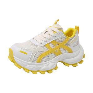 TONYBEAR Женские мид-топы массивные кроссовки желтые, цвет Yellow