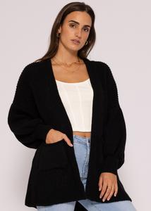 Кардиган SASSYCLASSY Oversize Strick, черный