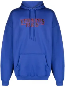 Худи с логотипом Vetements, синий