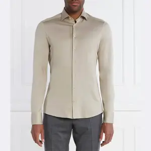 Рубашка узкого кроя Stenströms, бежевый